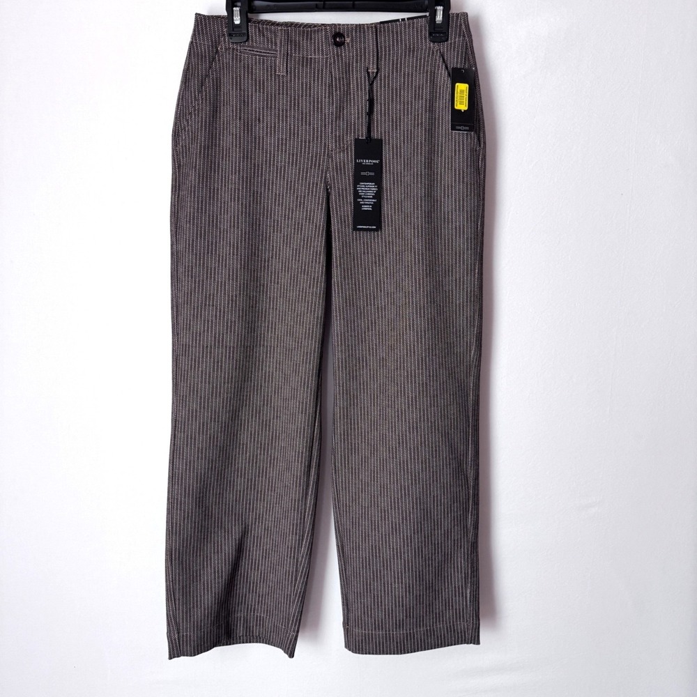 Liverpool Los Angeles Women Wide Leg Crop Pants Size 4/27